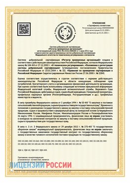 Приложение к сертификату для ИП Белорецк Сертификат СТО 03.080.02033720.1-2020